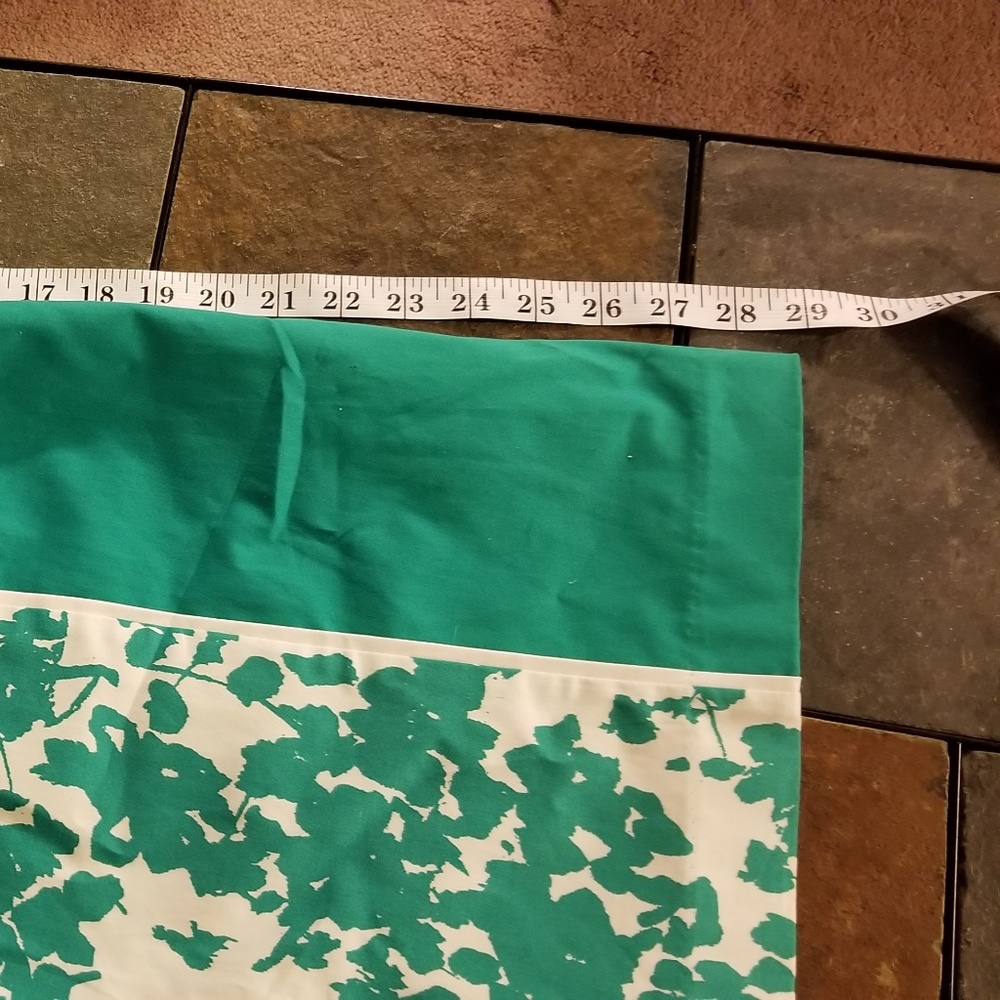 COPY - Strapless Green & white Floral Dress - Picture 3 of 8